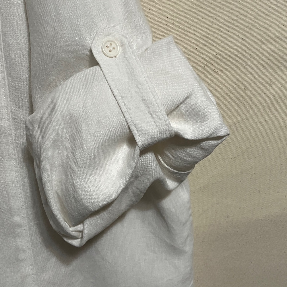 Jones New York WhiteLinen Shirt - Picture 5 of 8
